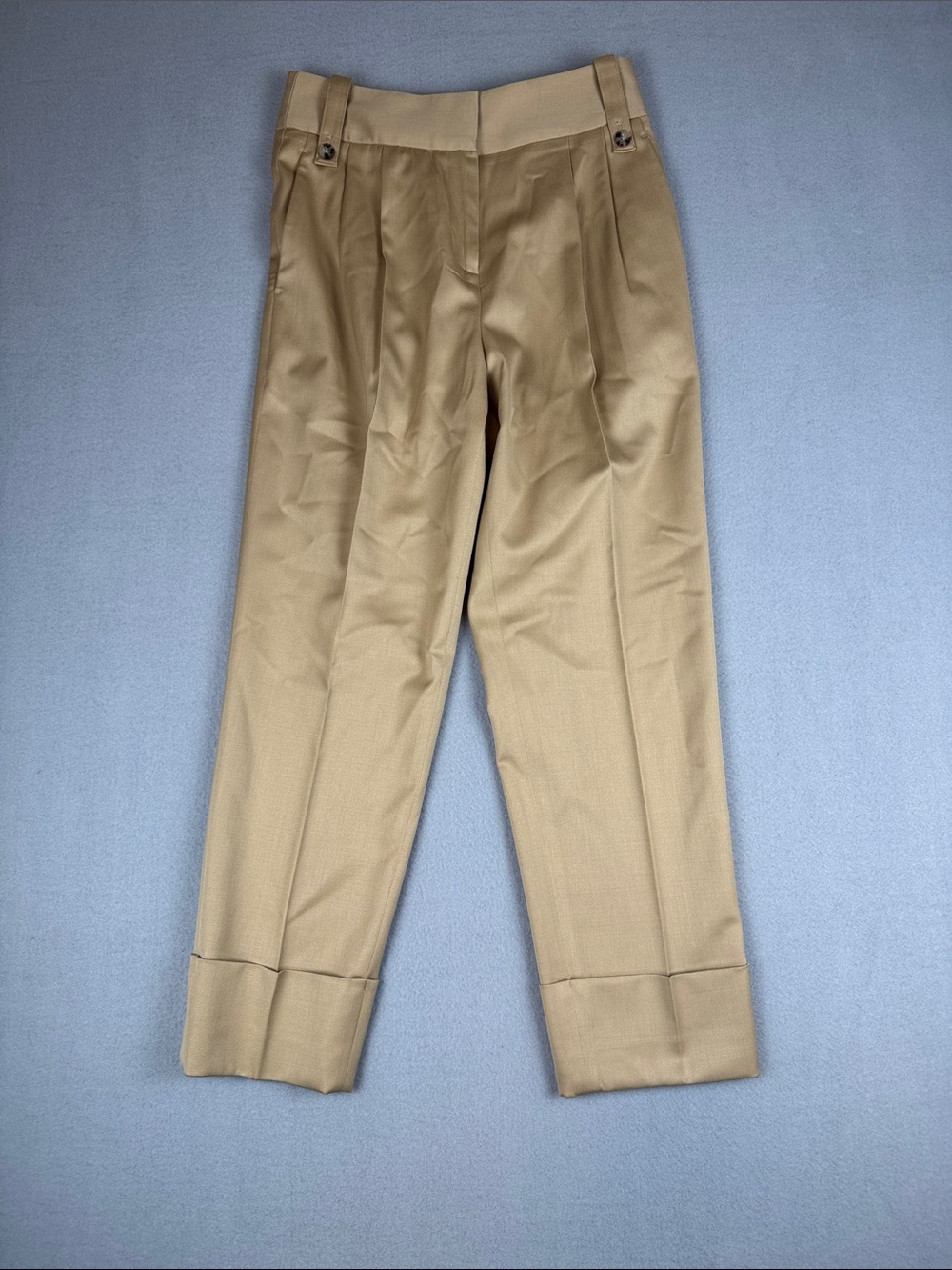Reiss Pleated and cuffed Dress Trousers in tan
Size: 0